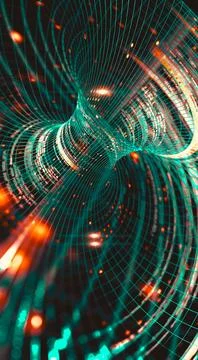 Abstract background of technology, science and cloud computer Illustrazione stock