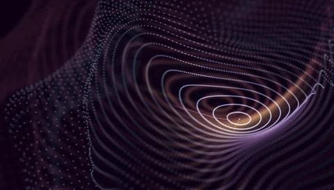 Abstract background of technology, science and cloud computer.3d illustration Stock Illustration