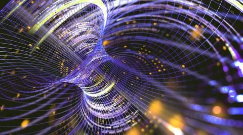 Abstract background of technology, science and cloud computer Stock Illustration