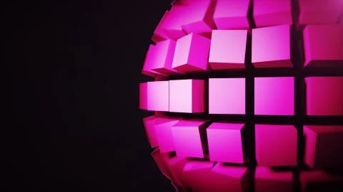 Abstract background with technology sphere Stock Illustration