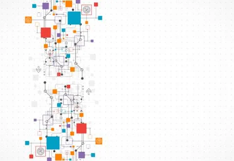 Abstract background, technology theme for your business Stock Illustration
