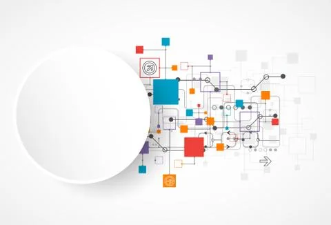 Abstract background, technology theme for your business Stock Illustration