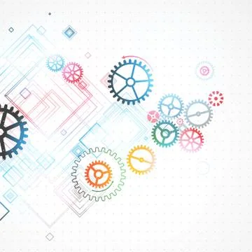 Abstract background, technology theme for your business. Illustrazione stock