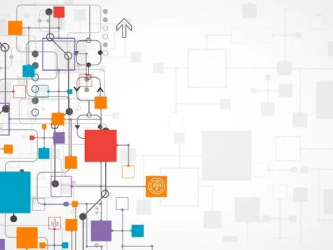 Abstract background, technology theme for your business Stock Illustration