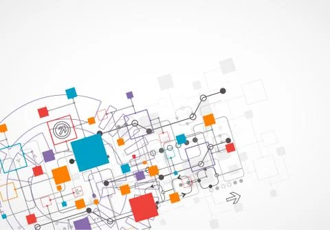Abstract background, technology theme for your business 库存插图