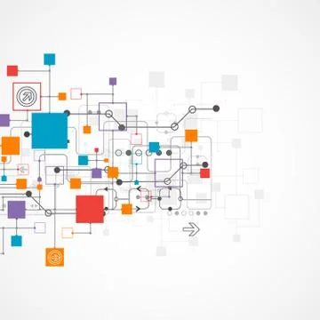 Abstract background, technology theme for your business Stock Illustration