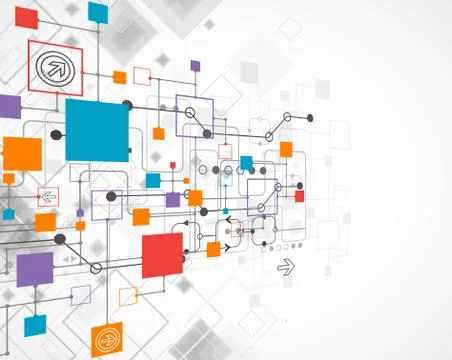 Abstract background, technology theme for your business Stockillustratie