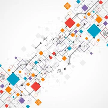 Abstract background, technology theme for your business Stock Illustration