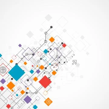 Abstract background, technology theme for your business Stock Illustration