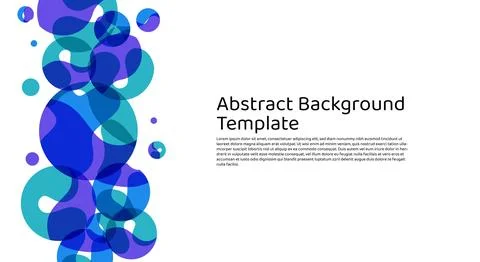 Abstract background Template with circle elements. Colorful geometric wallp.. Illustrazione stock