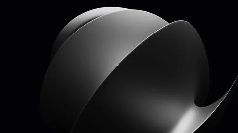 Abstract background template with distorted, flowing and twisting silver ge.. Stock Illustration