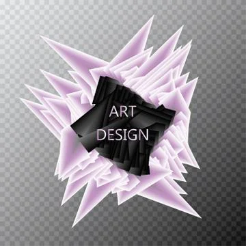 Abstract background template. Paper geometric polygon and triangle shapes Stock Illustration