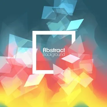 Abstract Background Template Rectangular Design over Frame  - Vector Illustra Stock Illustration