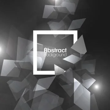 Abstract Background Template Rectangular Design over Frame  - Vector Illustra Stock Illustration