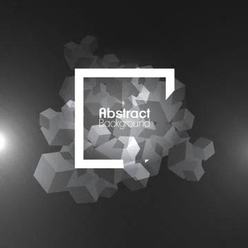 Abstract Background Template Rectangular Design over Frame  - Vector Illustra Stock Illustration