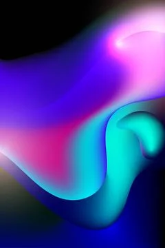 Abstract background template splash liquid 3D shapes and gradient colors Stock Illustration