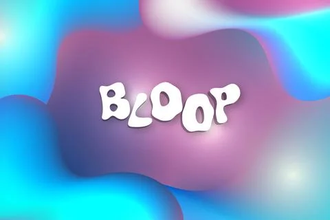 Abstract background template splash liquid 3D shapes and gradient colors Stock Illustration