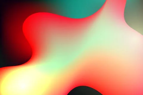 Abstract background template splash liquid 3D shapes and gradient colors Stock Illustration