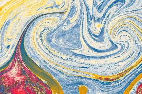 Abstract background templates with  Ebru marbling texture patterns Stock Illustration