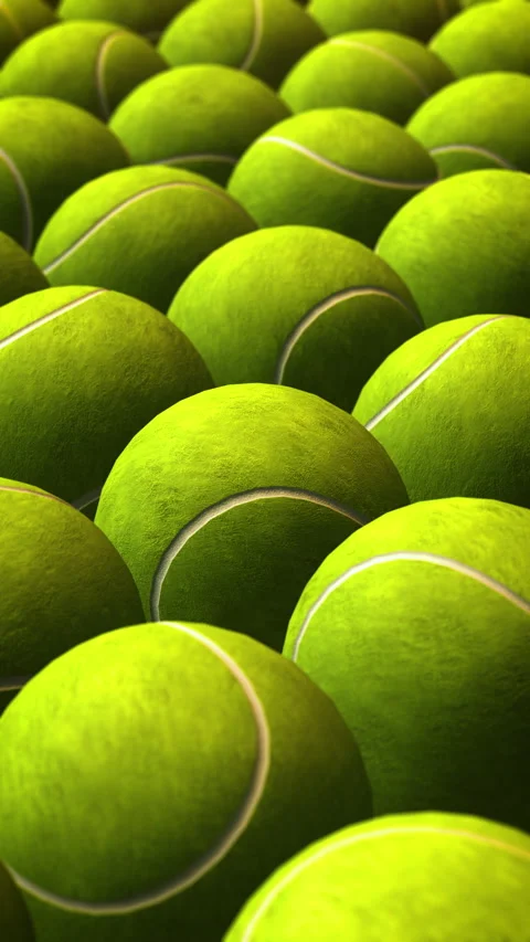 Abstract Background With Tennis Balls Pattern Stock Footage 316456042
