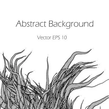 Abstract  background with tentacles  - vector illustration Stock Illustration