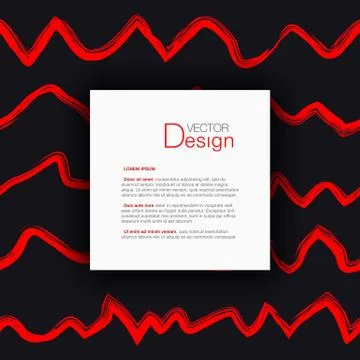 Abstract Background with Text Box Stock Illustration