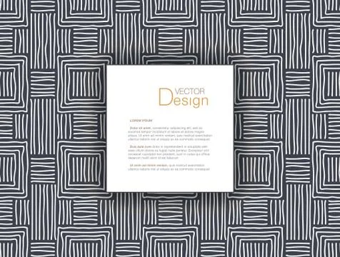 Abstract Background with Text Box or Individual Pattern Stock Illustration