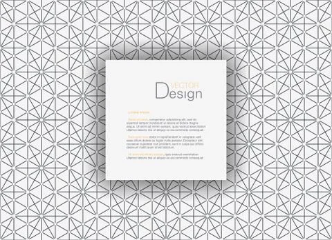 Abstract Background with Text Box or Individual Pattern Stock Illustration