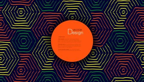 Abstract Background with Text Box or Individual Pattern Stock Illustration