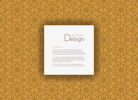 Abstract Background with Text Box or Individual Pattern Stock Illustration