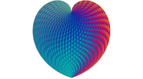 Abstract background with a textural gradient multi-colored heart. Stock Illustration