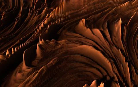 Abstract background, texture of a alien planet, abstract surface texture. 3d Stock Illustration