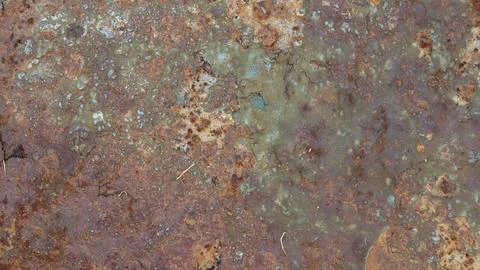 Abstract background texture of corroded metal surface with rusty patina and.. Foto stock