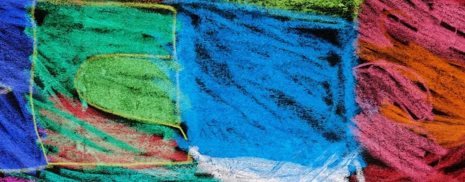 Abstract Background Texture Created with Artistic Oil Pastels on a Rough Da.. Stock Illustration