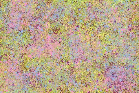 Abstract background texture created by multicolored paint splatter Illustrazione stock