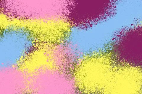 Abstract background texture created by scattered-looking multicolored paint s Illustrazione stock