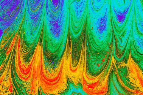 Abstract background  texture with  Ebru marbling painting with circle pattern Stock Illustration