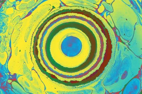 Abstract background  texture with  Ebru marbling painting with circle pattern Stock Photos