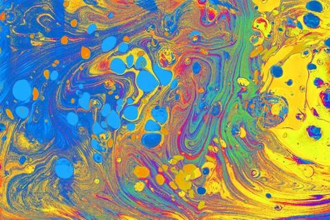 Abstract background  texture with  Ebru marbling painting with circle pattern Stock Photos