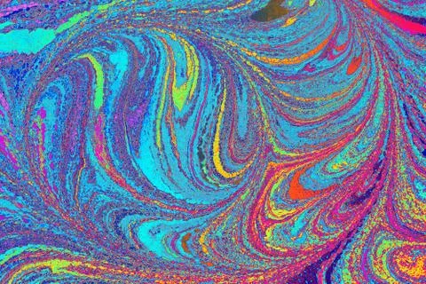 Abstract background  texture with  Ebru marbling painting with circle pattern Foto stock