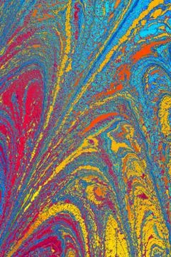 Abstract background  texture with  Ebru marbling painting with circle pattern Foto stock