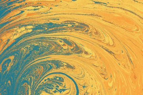 Abstract background  texture with  Ebru marbling painting with circle pattern Foto stock