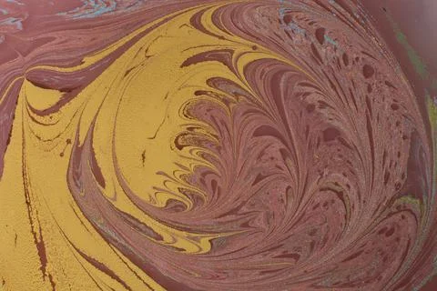 Abstract background  texture with  Ebru marbling painting with floral pattern 스톡 사진