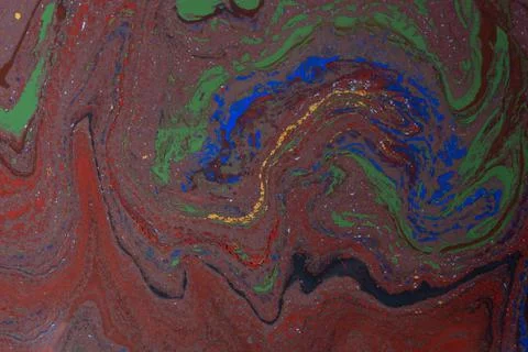 Abstract background texture with  Ebru marbling painting with patterns Stock Photos