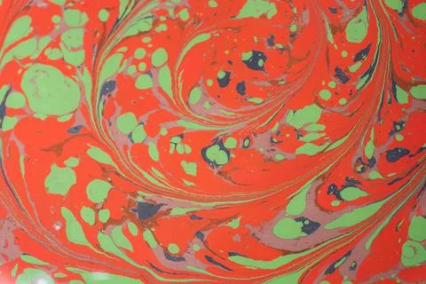 Abstract background texture with  Ebru marbling painting with patterns Stock Photos