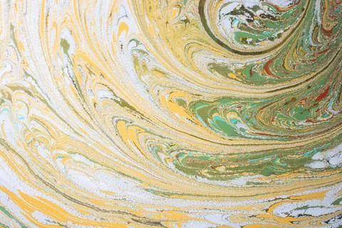 Abstract background  texture with  Ebru marbling painting with floral pattern 写真素材