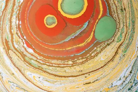 Abstract background  texture with  Ebru marbling painting with circle pattern 写真素材