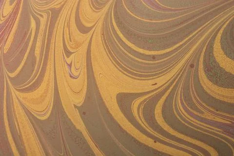 Abstract background  texture with  Ebru marbling painting with floral pattern Stockfoto's