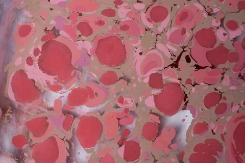 Abstract background texture with  Ebru marbling painting with patterns Stock Photos
