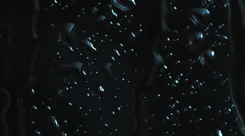 Abstract background texture with flowing down water drops on glass Stock Footage 35251002